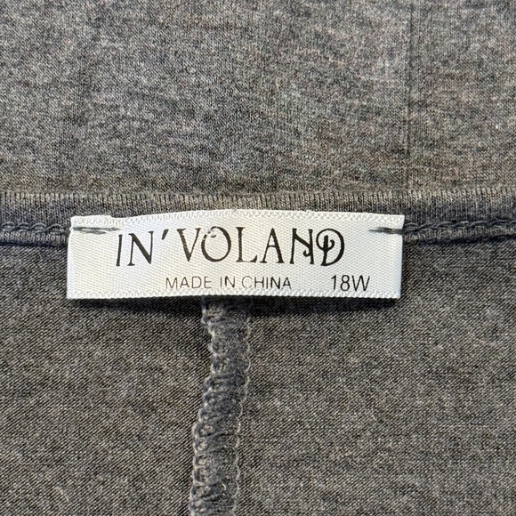 In'Voland Plus Size Gray Draped Dolman Sleeve Top – Size 18W - Picture 6 of 6